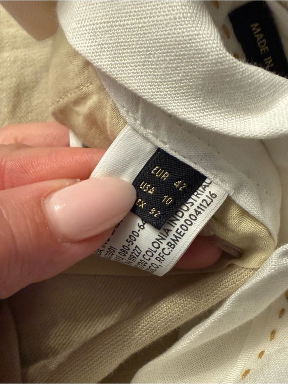 MASSIMO DUTTI • Linen wide leg trousers pants - size 10 tan - Picture 6 of 7